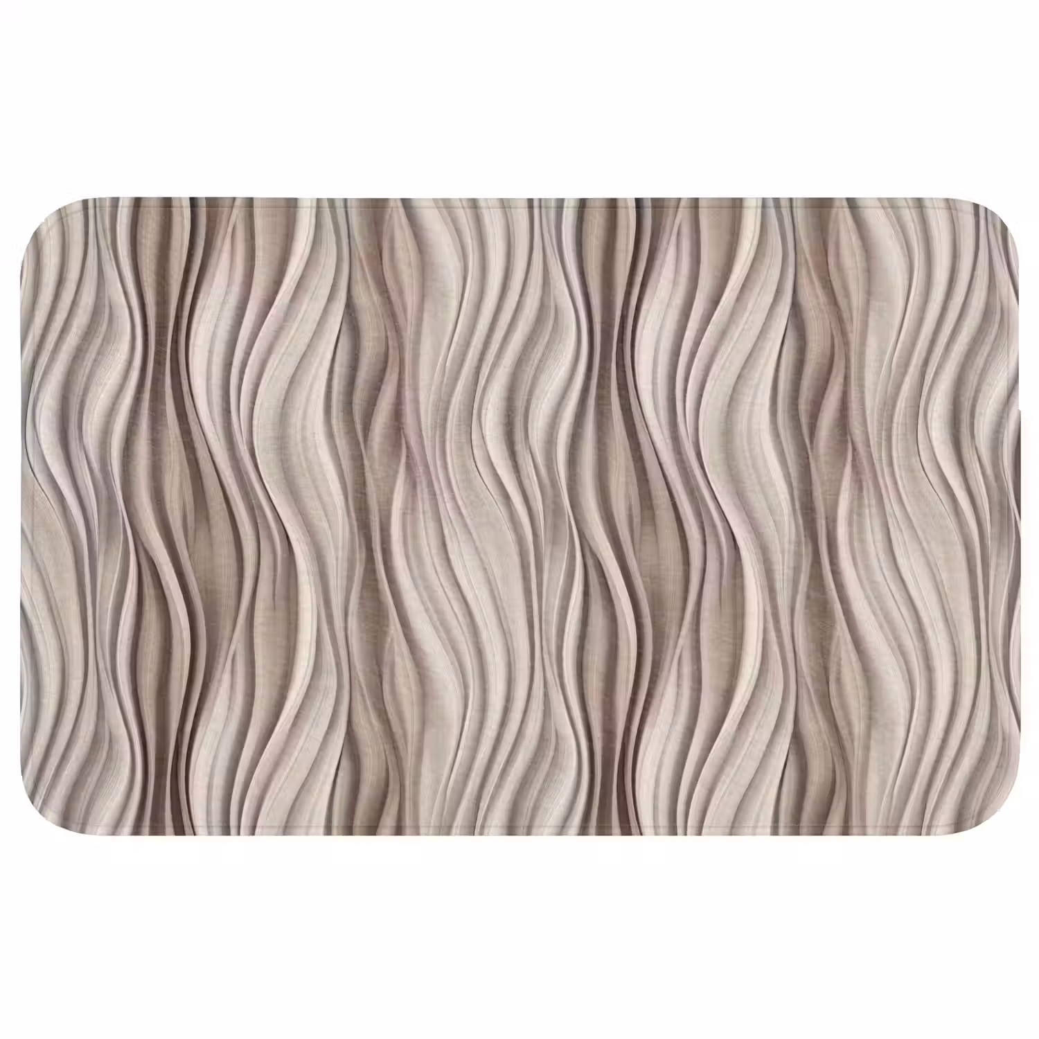 Golven - 3D - Crème WCmat middel 1009 -3d