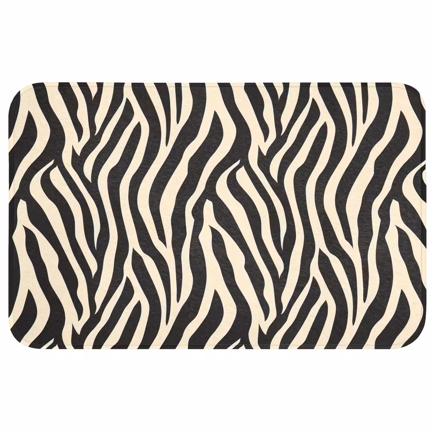 Zebra - Print - Klassiek - Zwart WCmat middel 1009 -3d