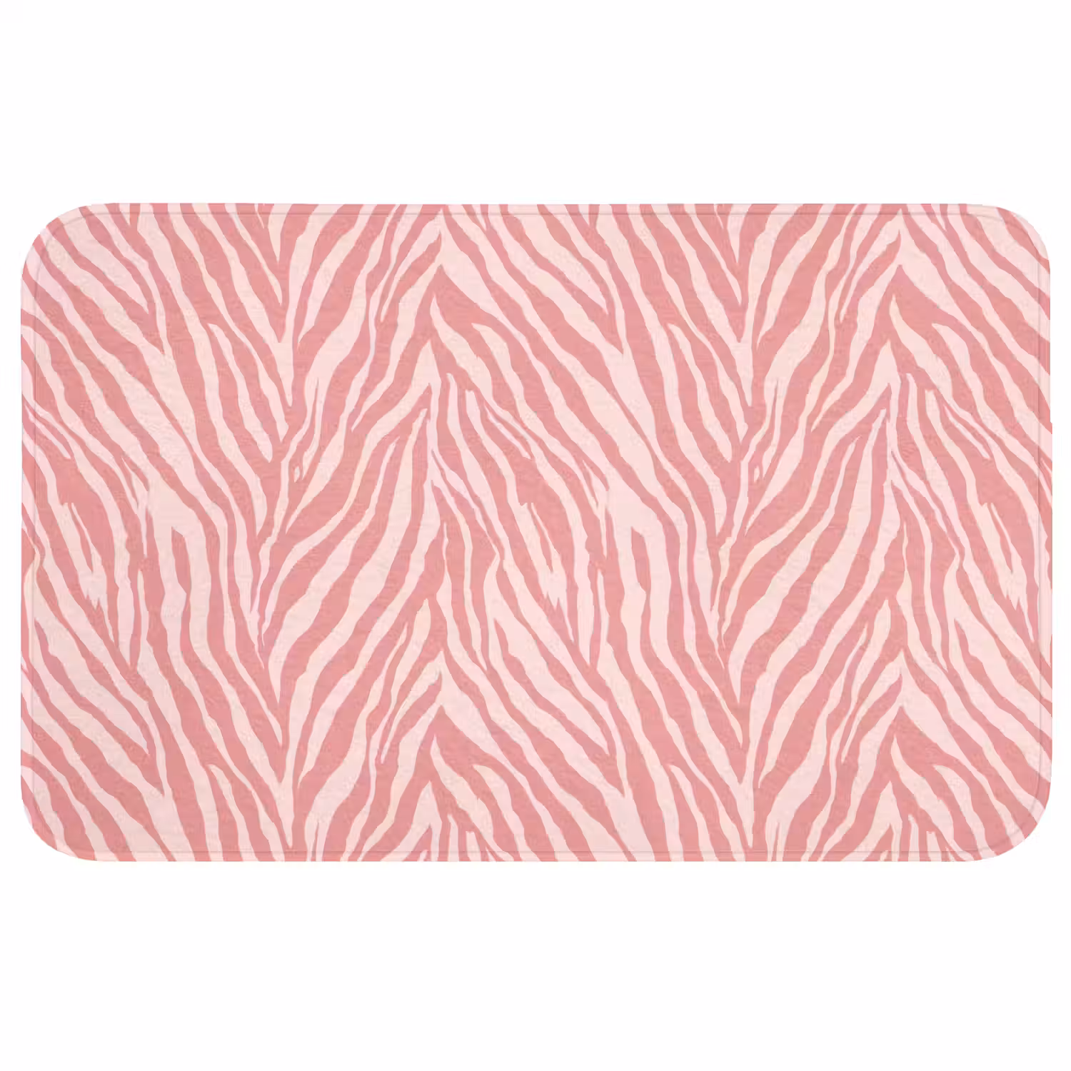 Zebra - Print - Roze WCmat middel 1009 -3d