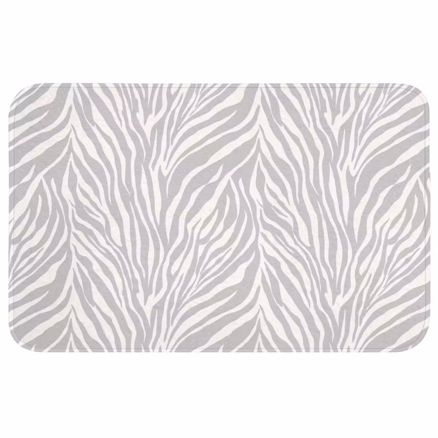 Zebra - Motief - Grijs WCmat middel 1009 -3d