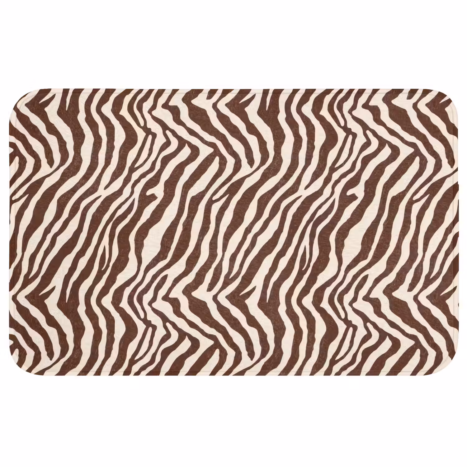 Zebra - Patroon - Zwart - Wit WCmat middel 1009 -3d