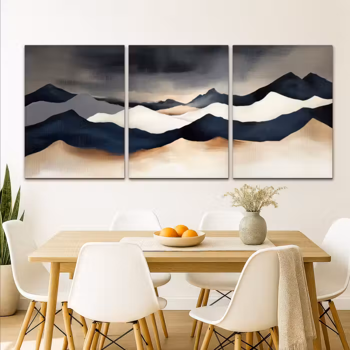 Leinwandbild - 3-teilig - Landschaft - Abstrakt - Modern