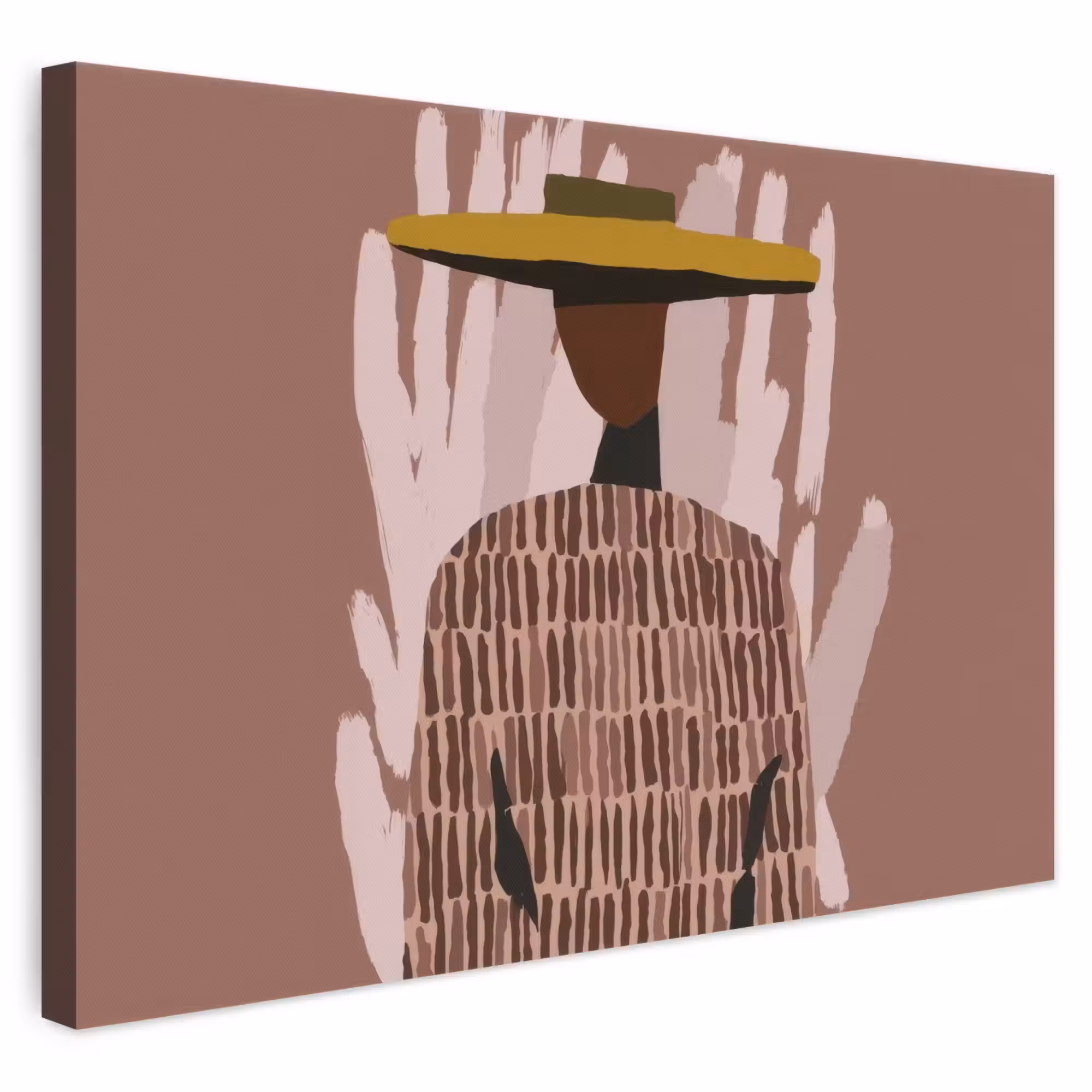 Leinwandbild - Abstrakt - Abbildung - Illustration - Hut