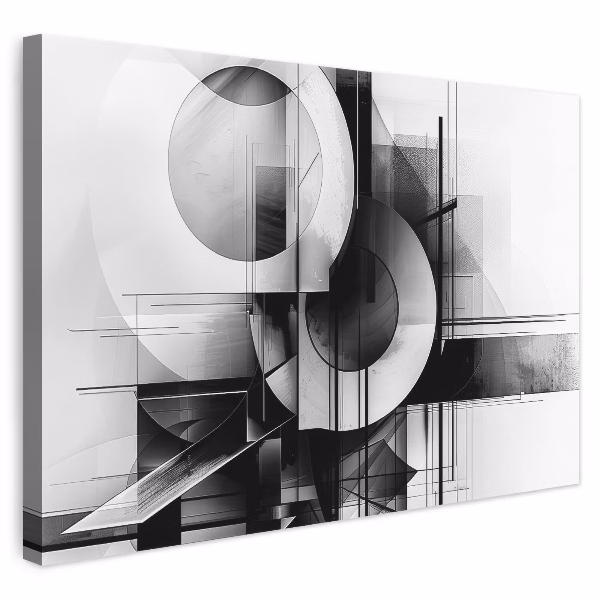 Leinwandbild - Abstrakt - Kunst - Modern - Schwarz und weiß