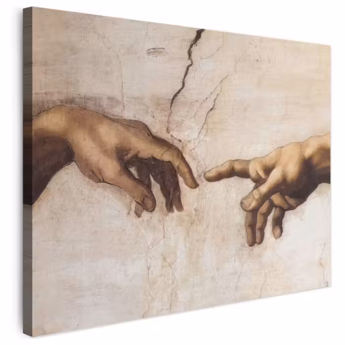 Leinwandbild - Adam - Michelangelo - Gemälde - Erschaffung von Adam