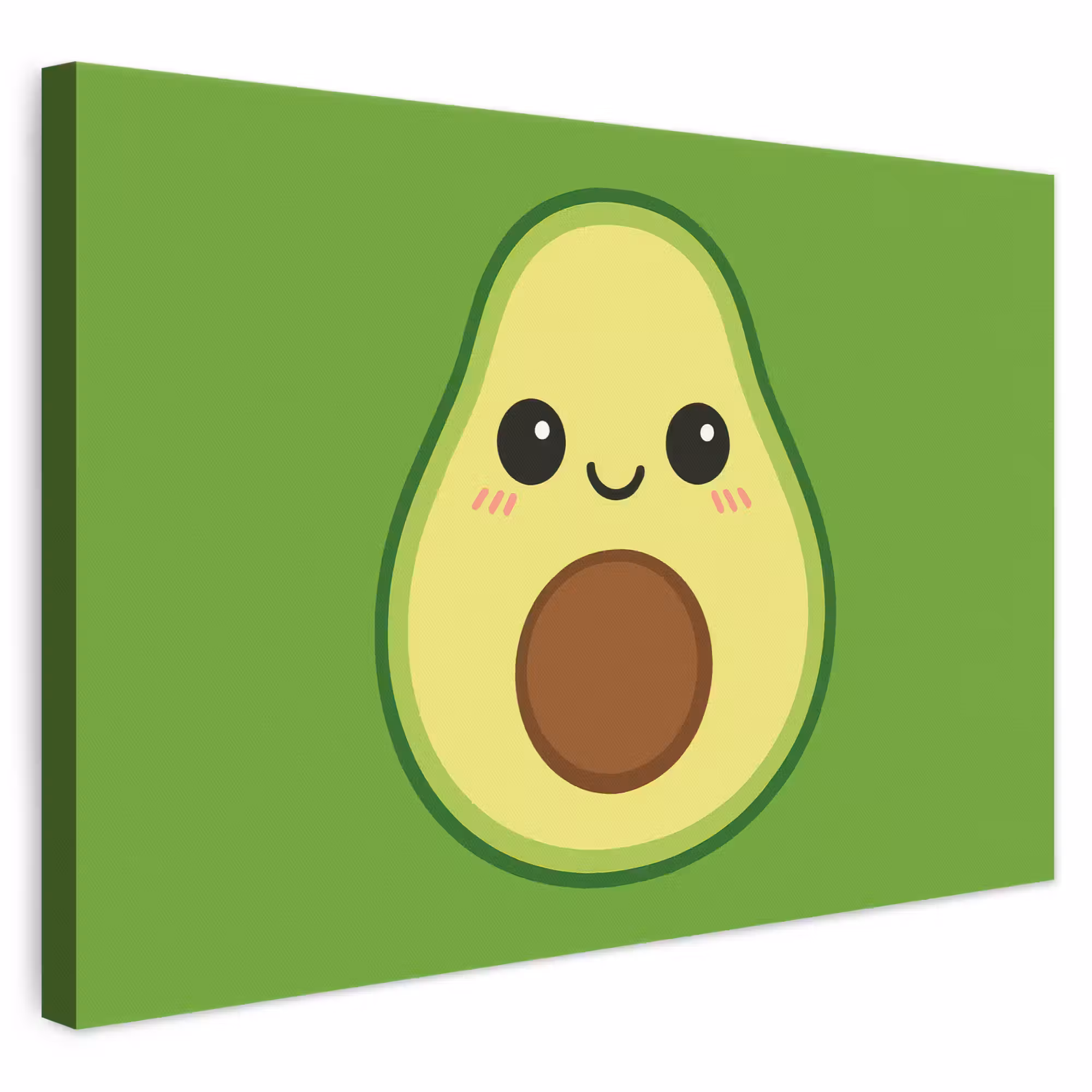 Leinwandbild - Avocado - Grün - Verspielt