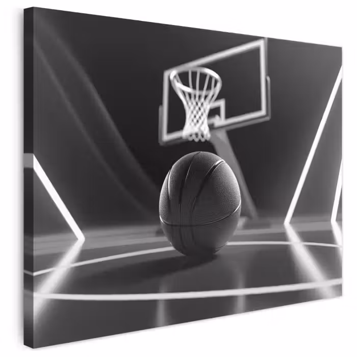 Leinwandbild - Basketball - Basketballplatz - Linien