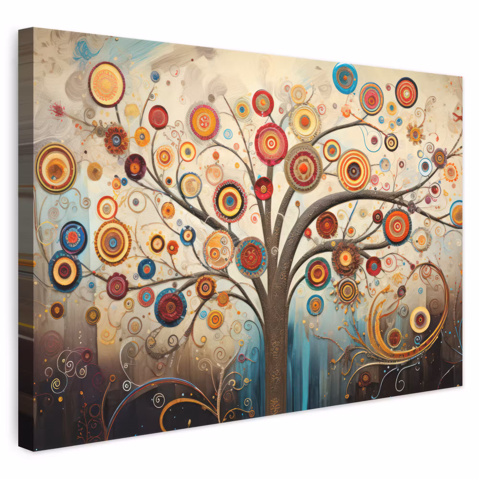 Leinwandbild - Baum - Baum des Lebens - Farbe