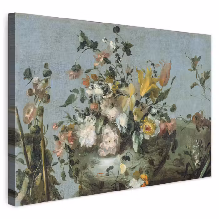Leinwandbild - Blumen - Alte Meister - Ölfarbe