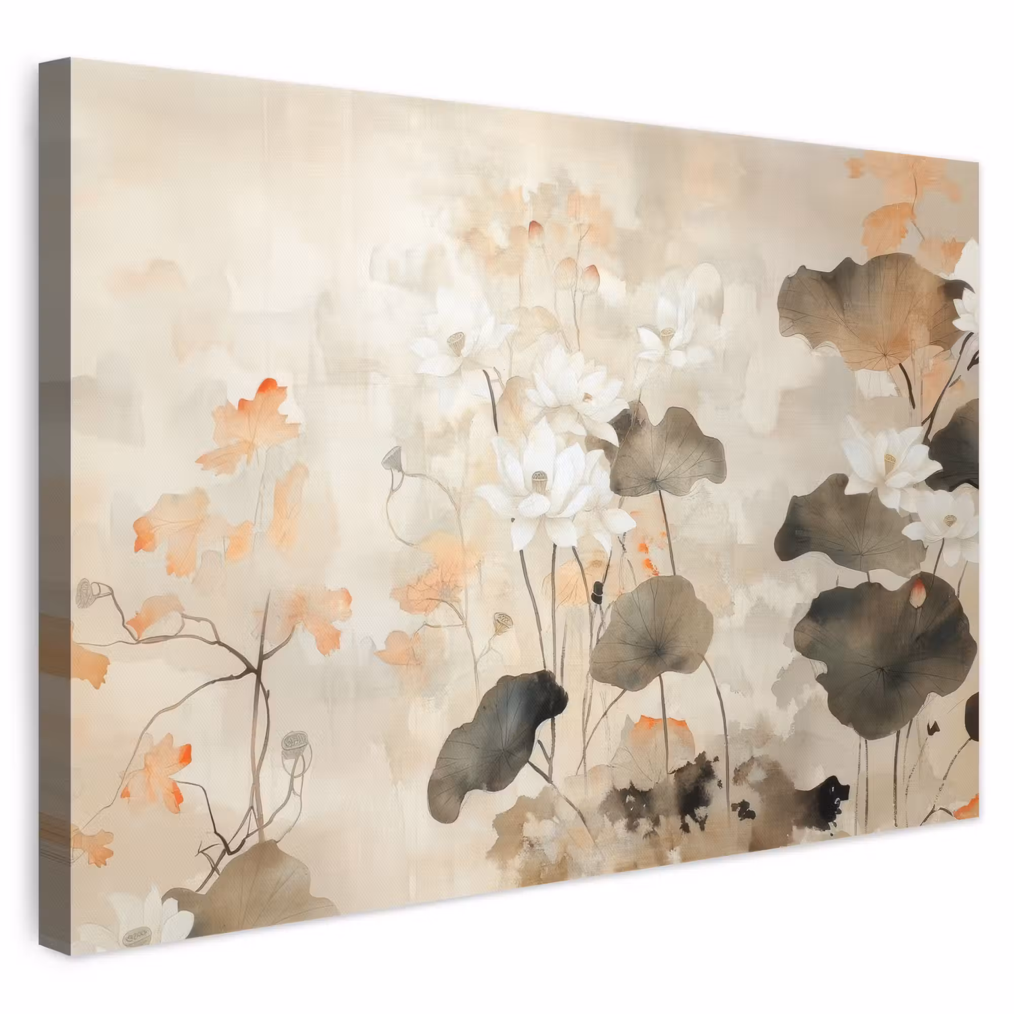 Leinwandbild - Blumen - Japandi - Wabi sabi