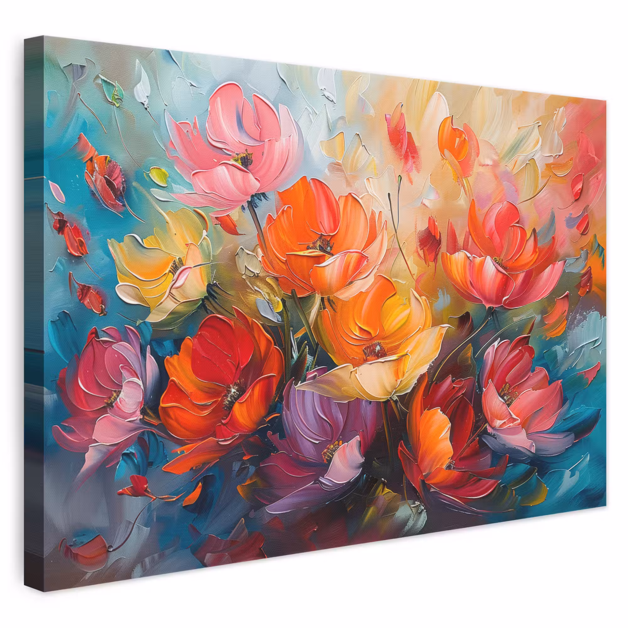 Leinwandbild - Blumen - Kunst - Aquarell - Botanisch
