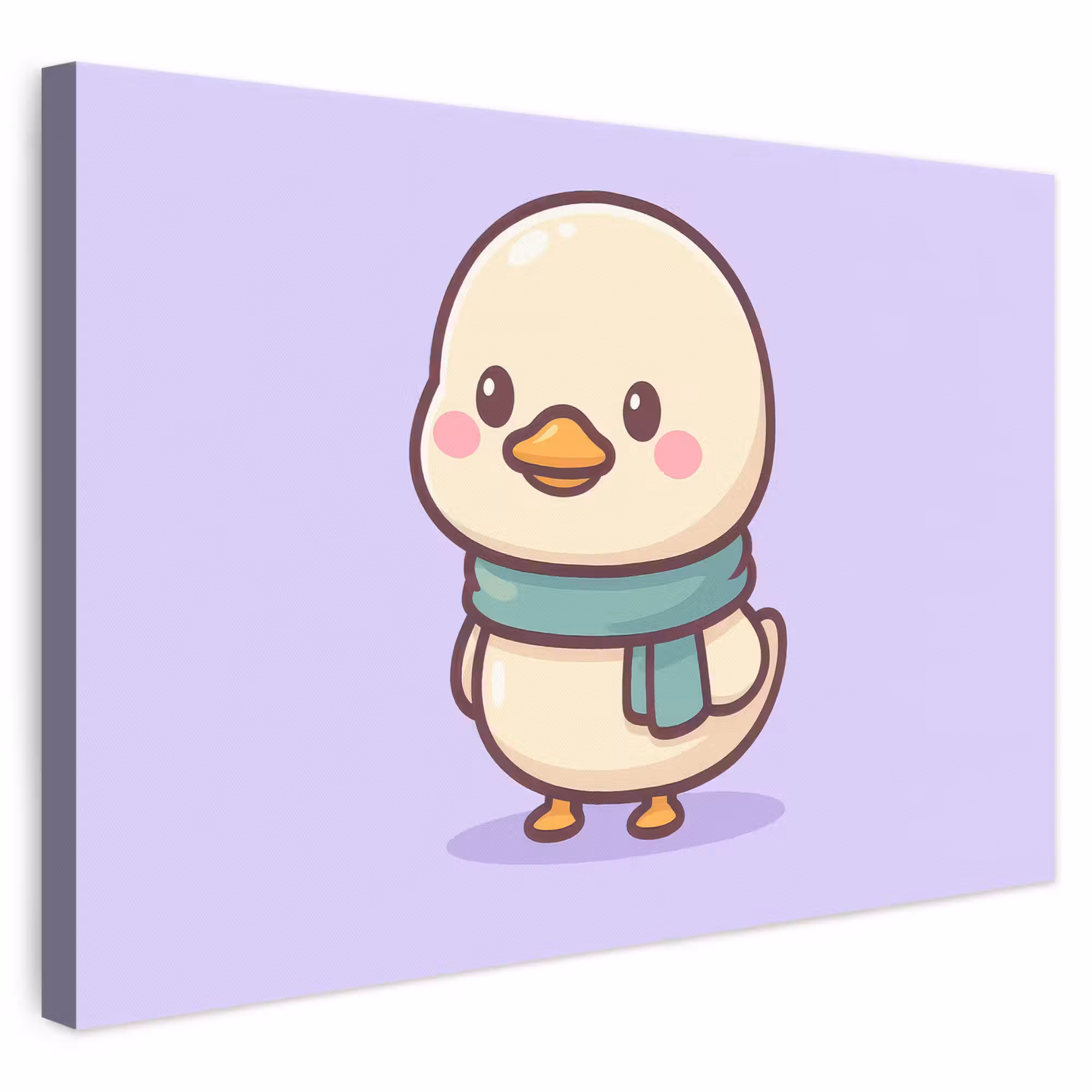 Leinwandbild - Duck - Schal - Lila