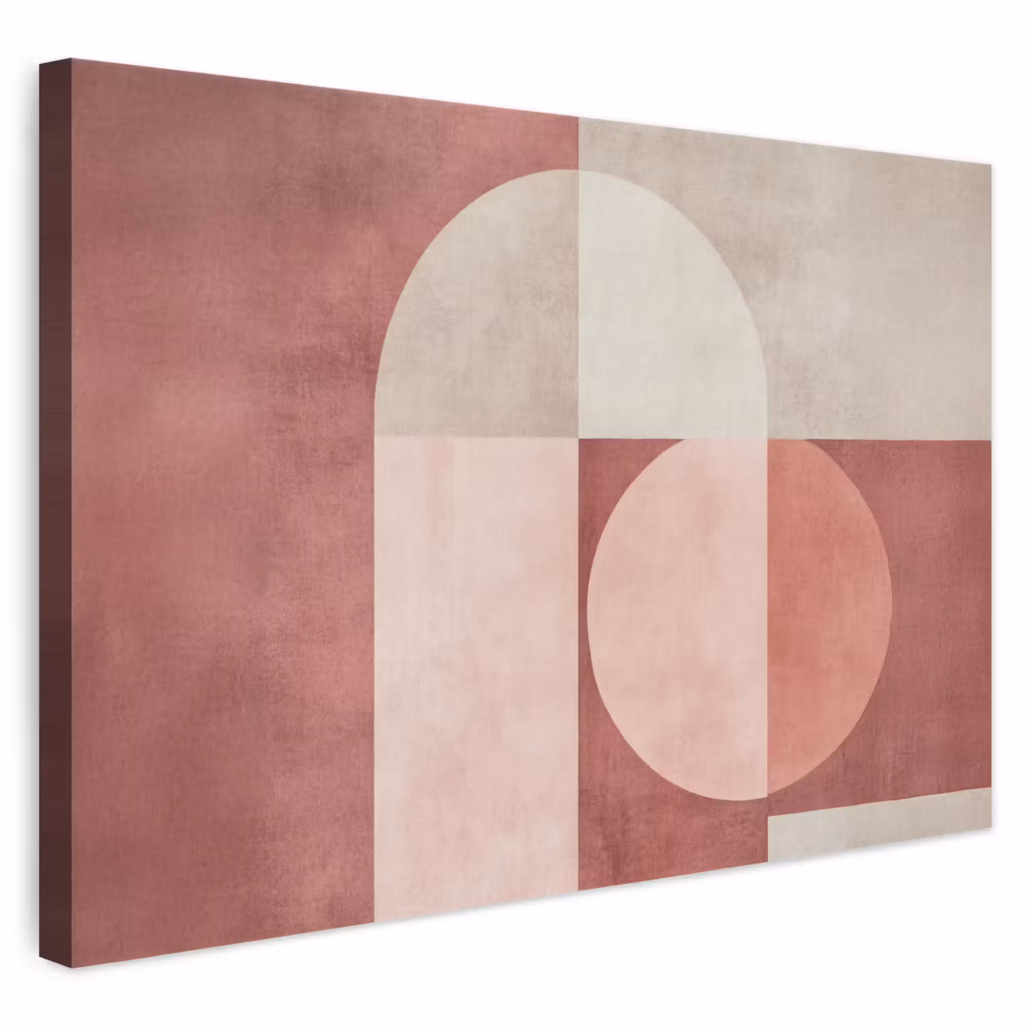 Leinwandbild - Figuren - Abstrakt - Rosa