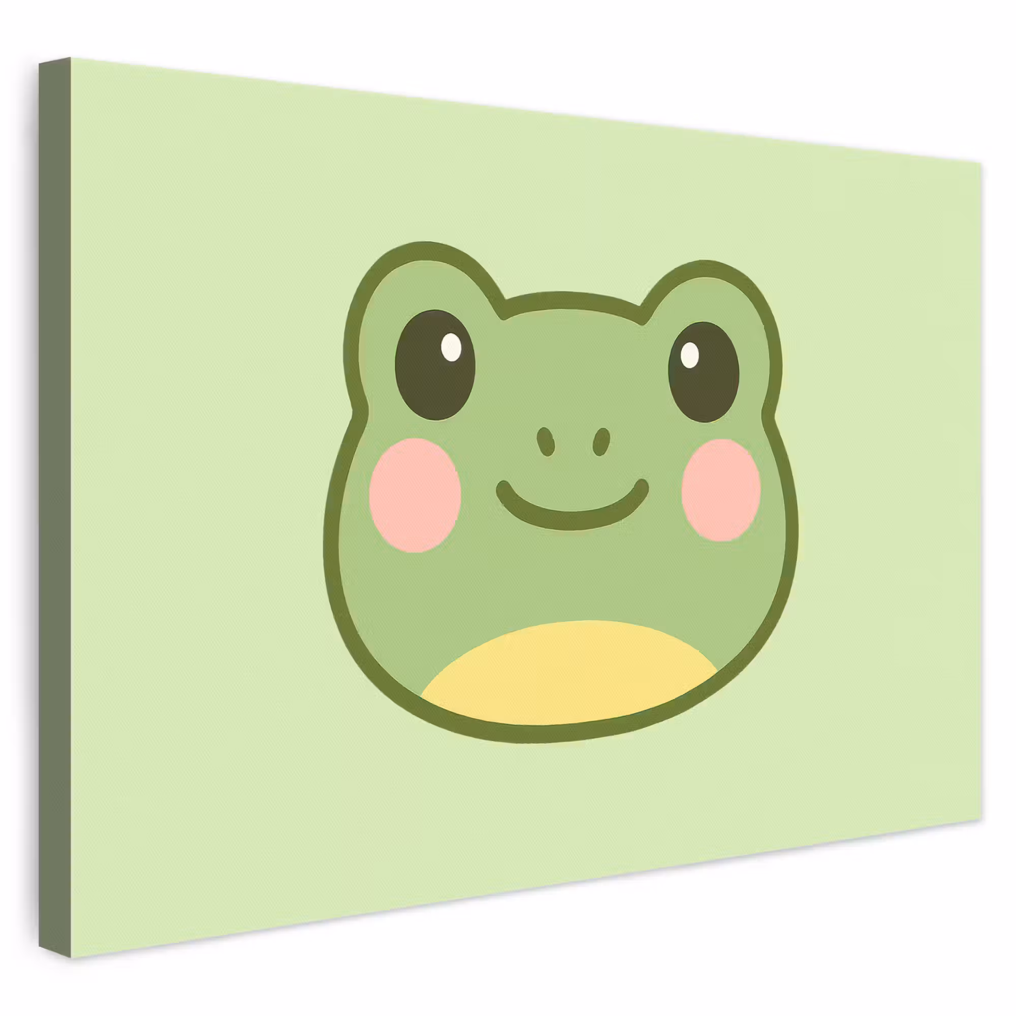 Leinwandbild - Frosch - Grün - Freundlichkeit