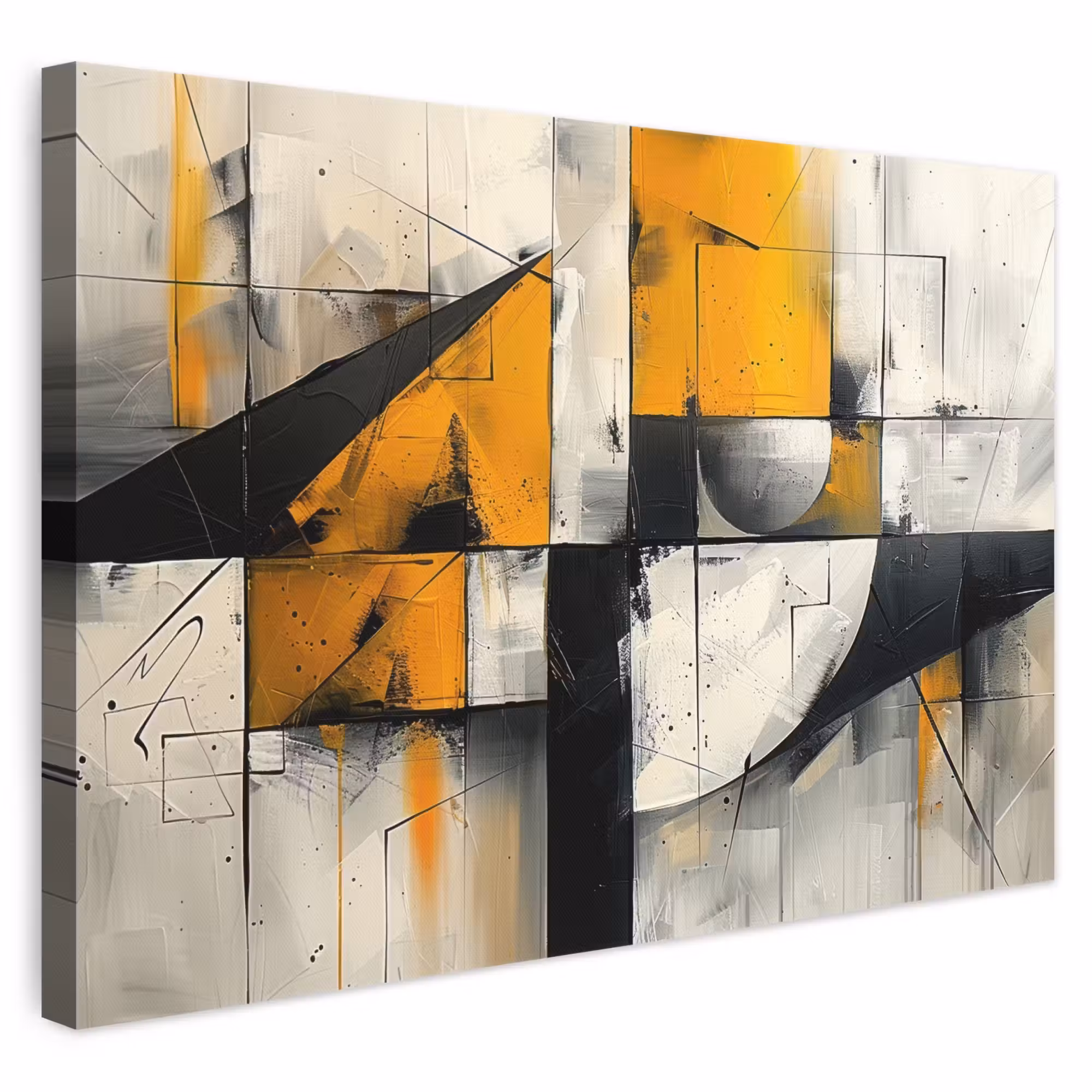 Leinwandbild - Gelb - Abstrakt - Modern - Formen