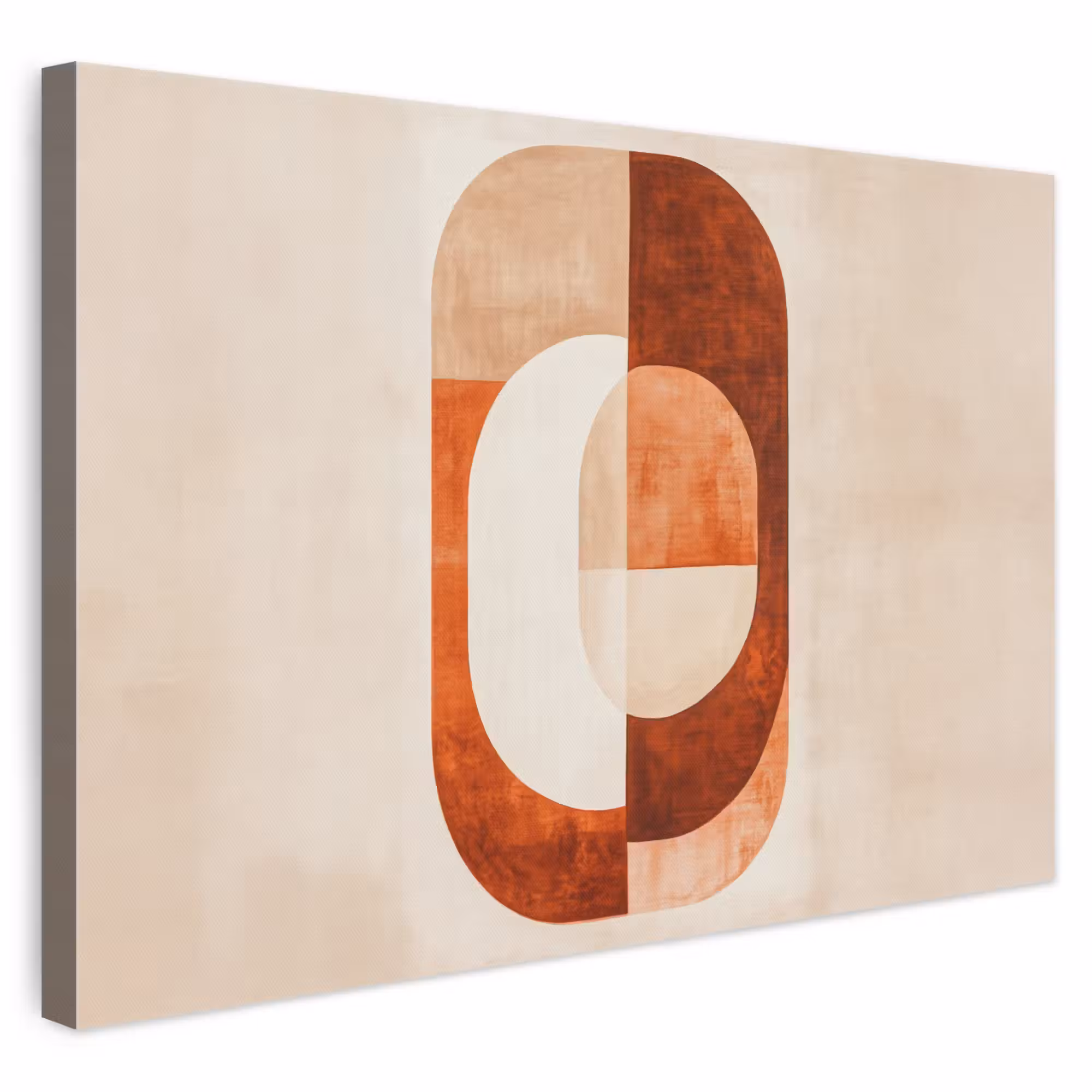 Leinwandbild - Illustration - Abstrakt - Formen - Rot