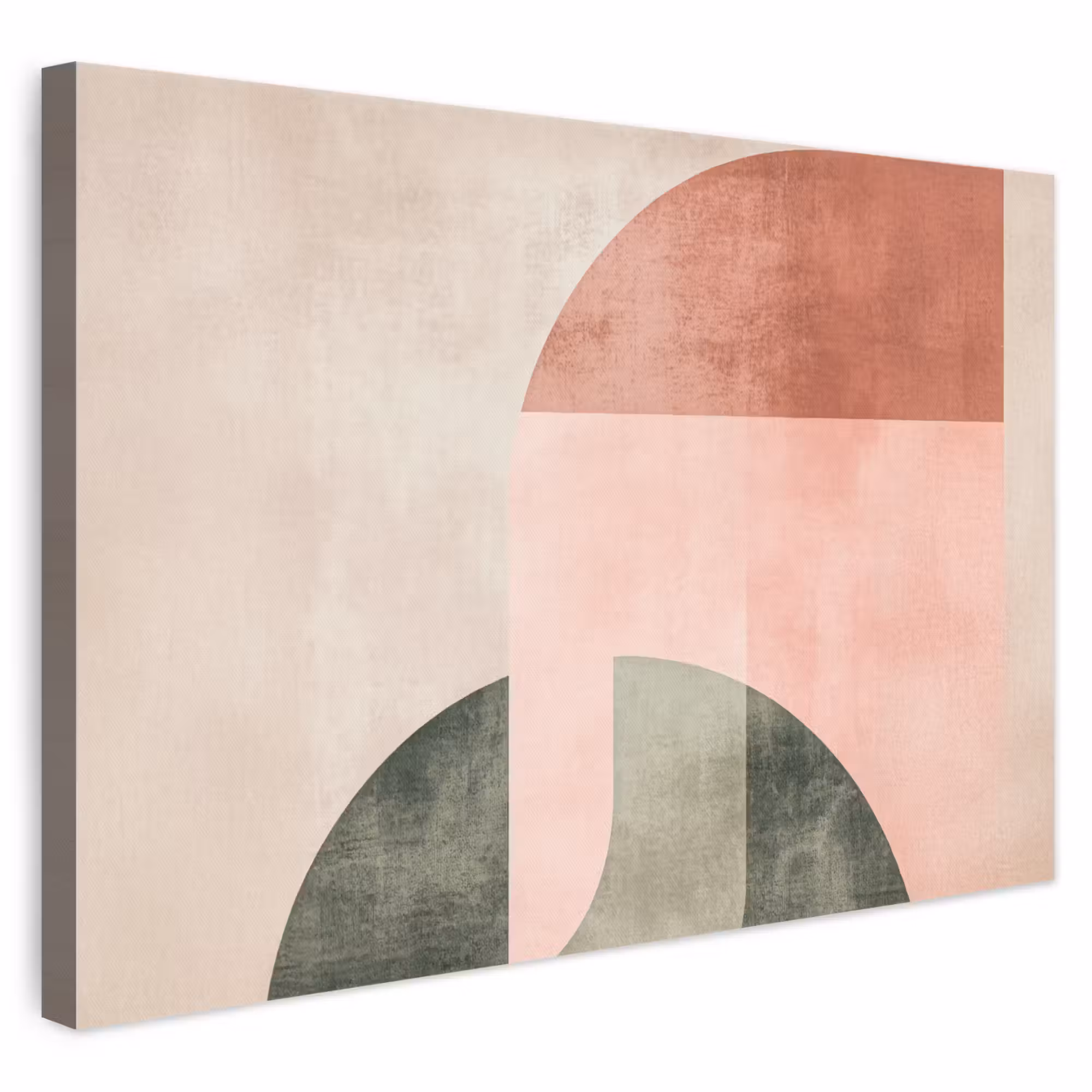 Leinwandbild - Kreis - Abstrakt - Rosa