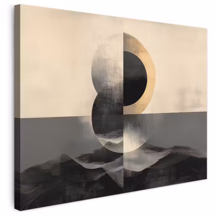 Leinwandbild - Kreise - Schatten - Abstrakt