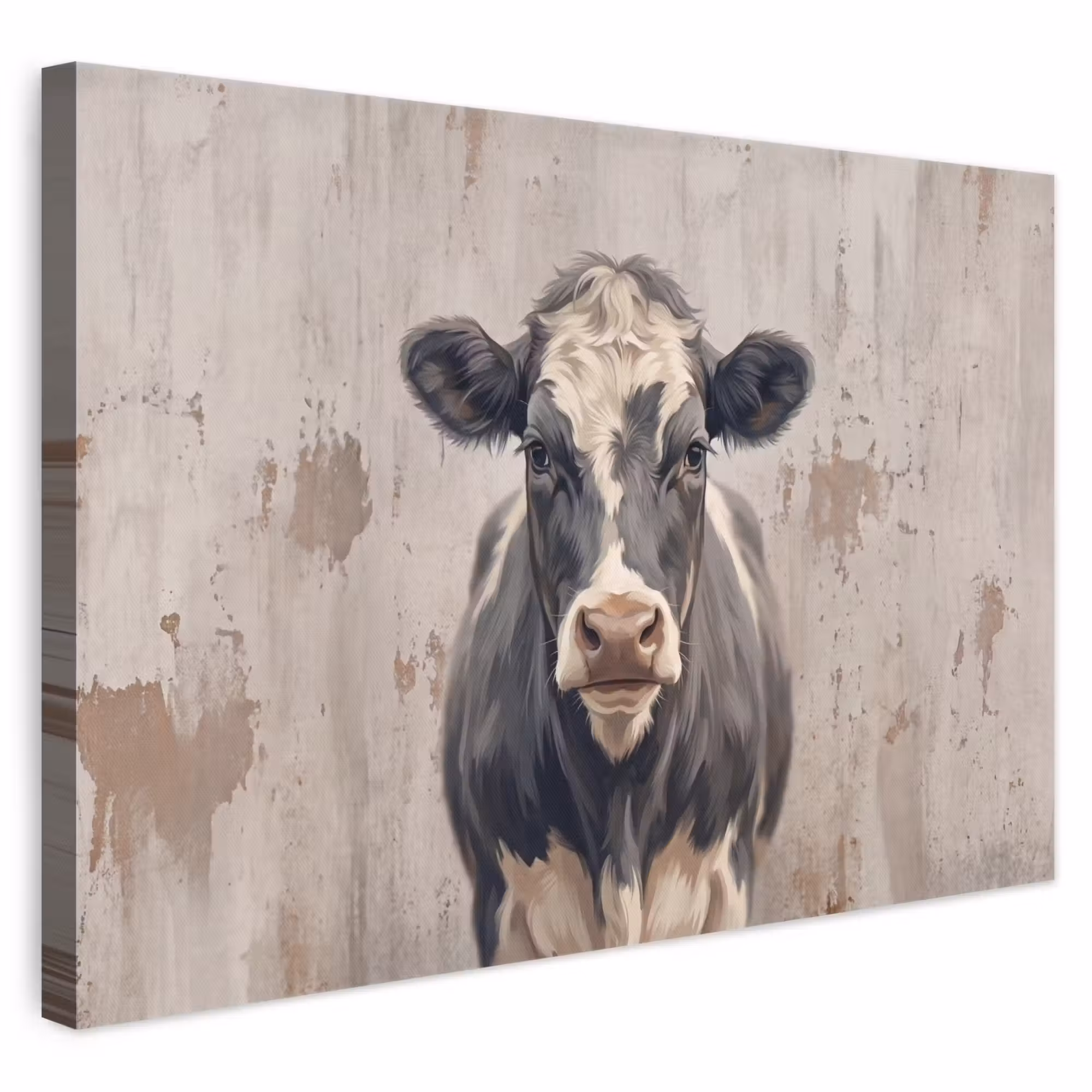 Leinwandbild - Kuh - Porträt - Tiere - Modern