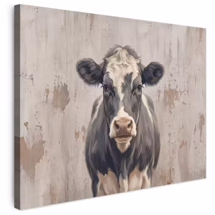 Leinwandbild - Kuh - Porträt - Tiere - Modern
