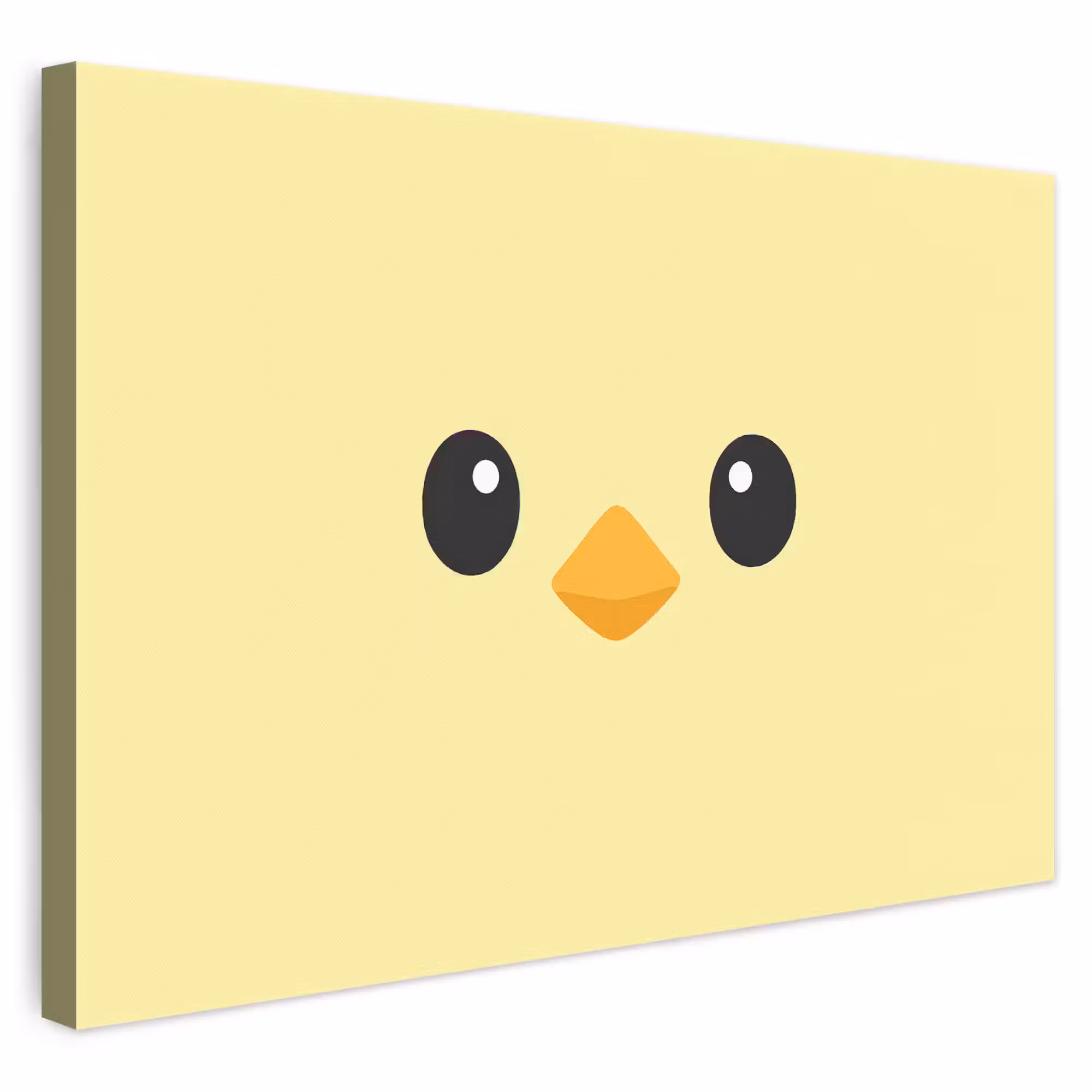 Leinwandbild - Küken - Fröhlich - Gelb - Minimalistisch