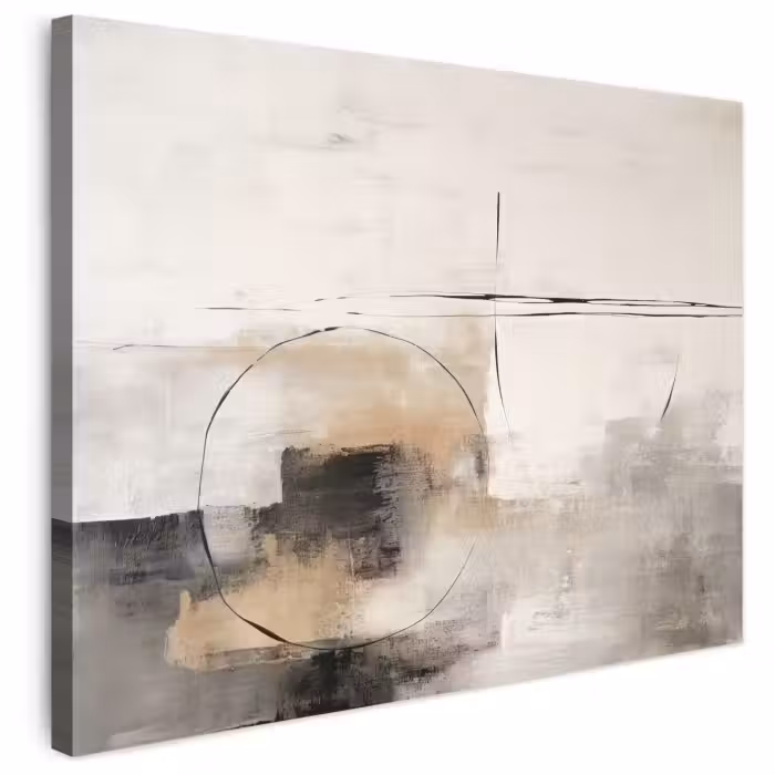 Leinwandbild - Kunst - Abstrakt - Grau - Industriell