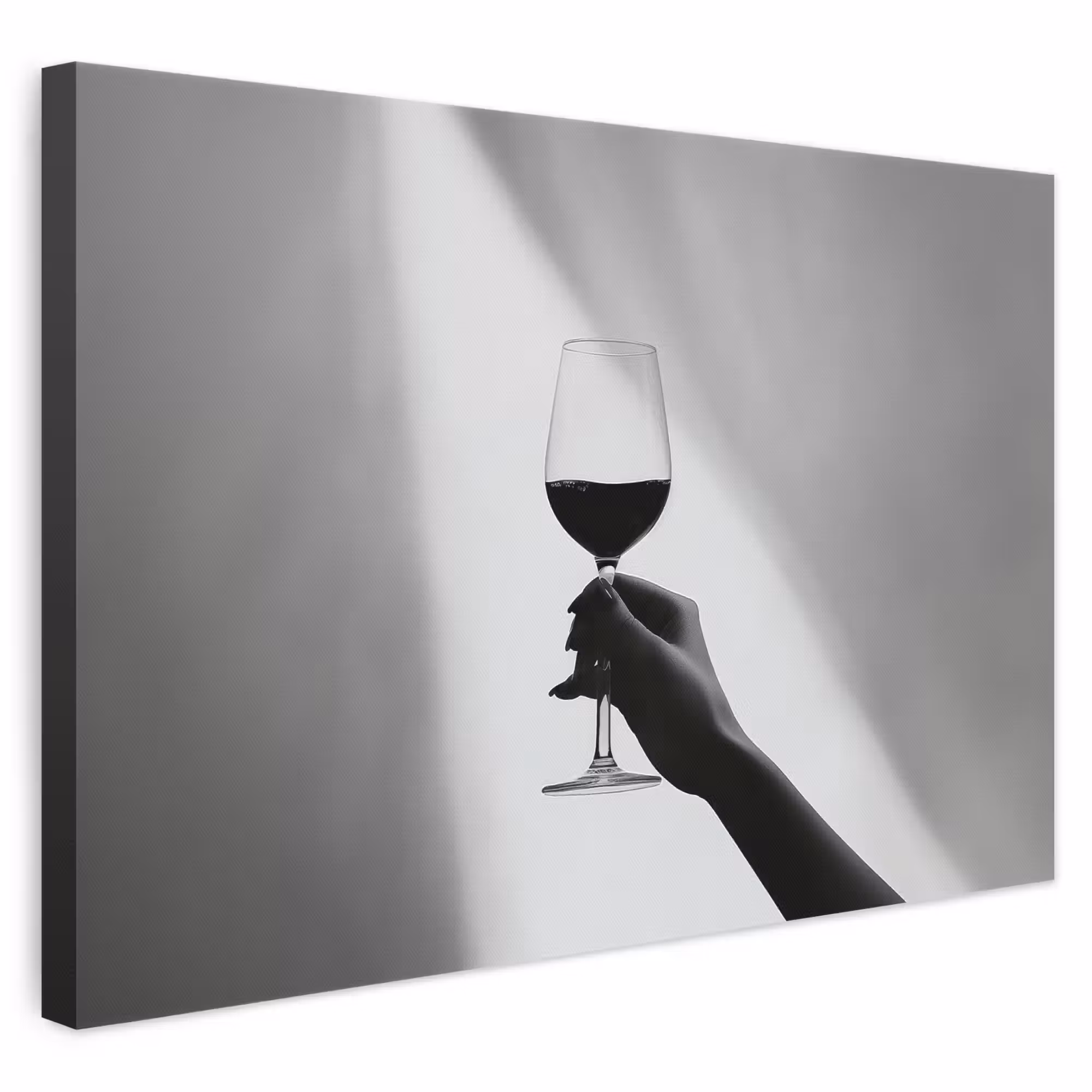 Leinwandbild - Leicht - Wein - Rot - Glas