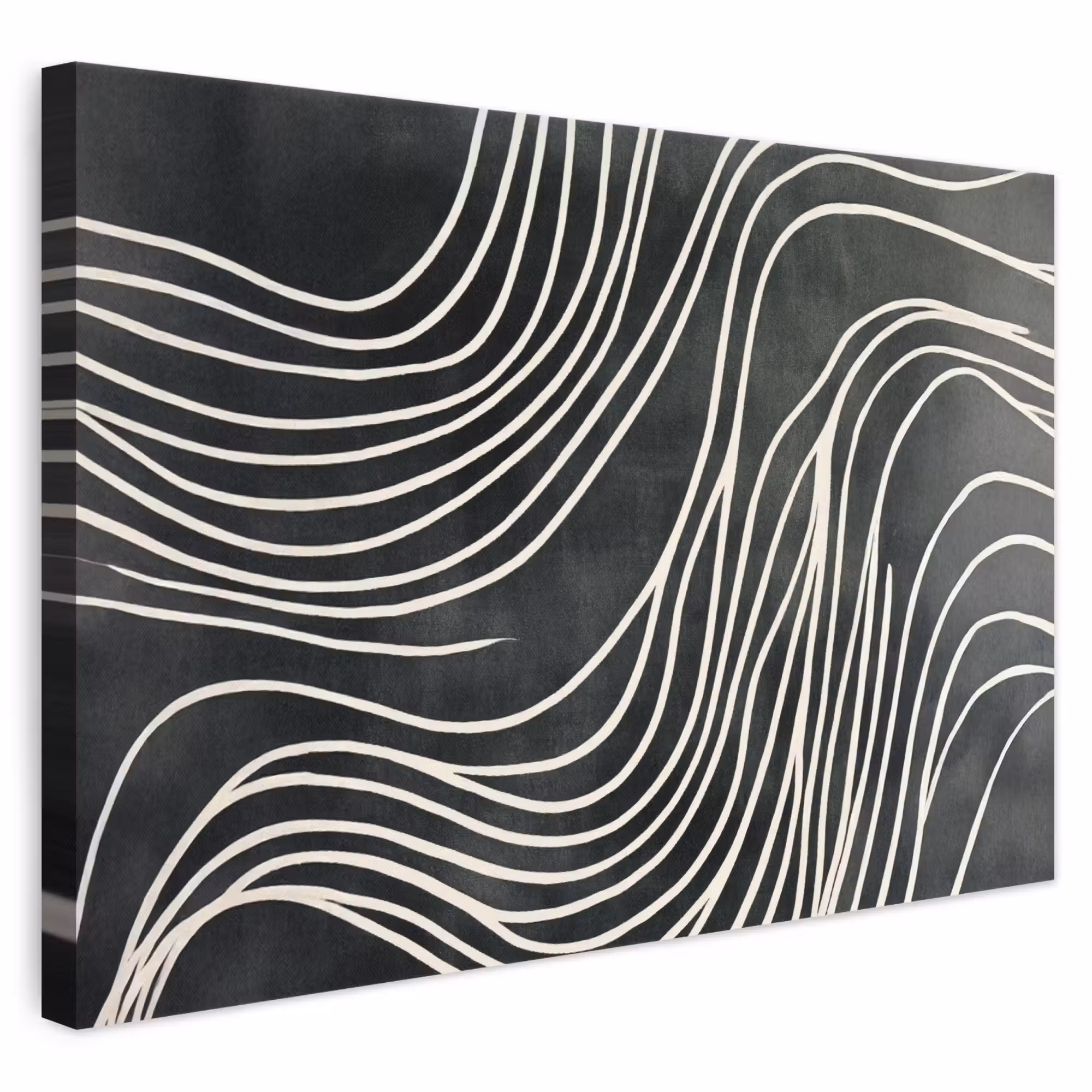 Leinwandbild - Linien - Muster - Abstrakt - Weiß