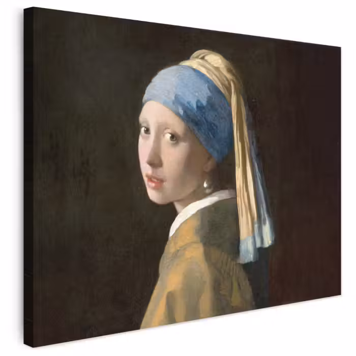 Leinwandbild - Mädchen mit Perlenohrring - Gemälde - Alte Meister - Vermeer