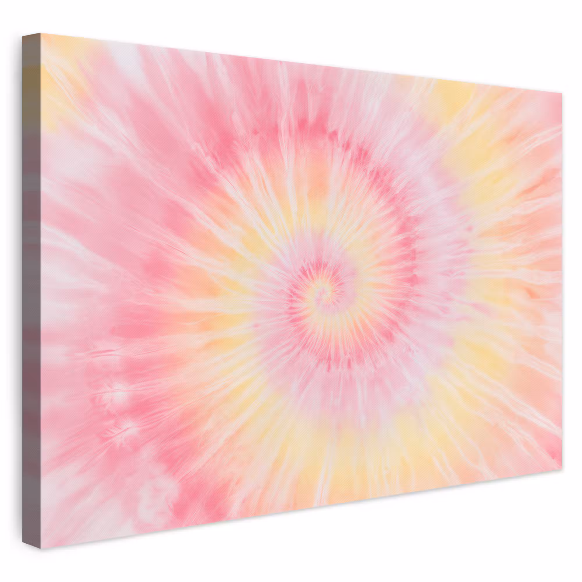 Leinwandbild - Muster - Tie Dye - Pastelltöne - Rosa