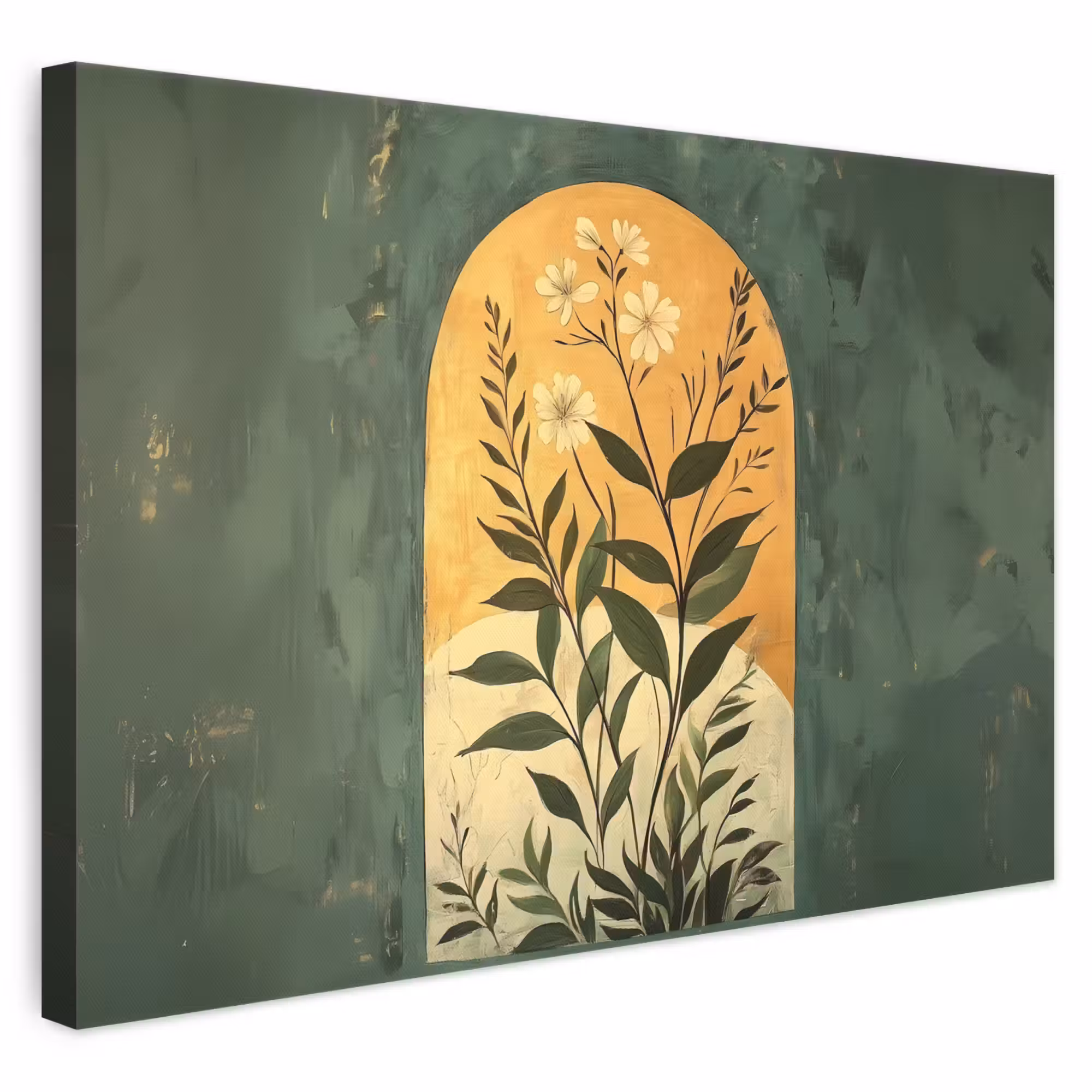 Leinwandbild - Pflanze - Blumen - Weiß