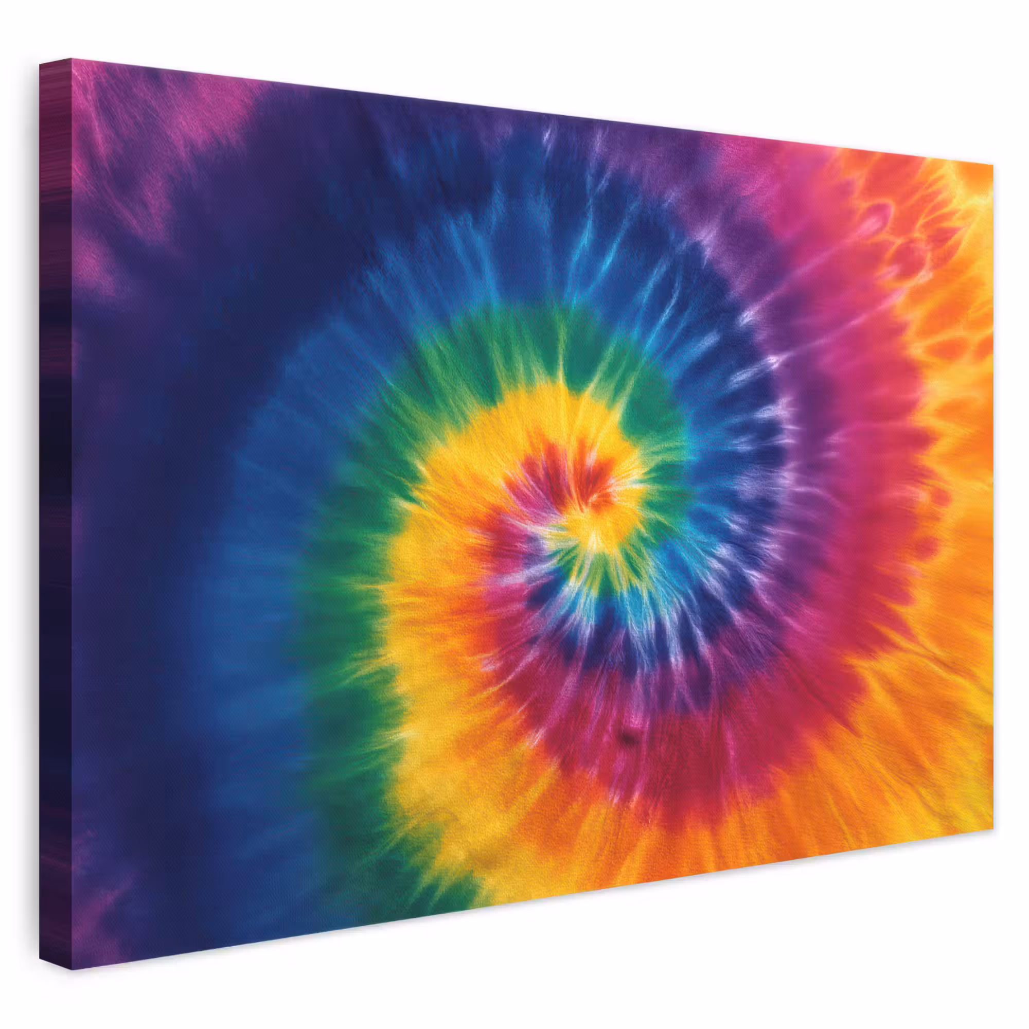 Leinwandbild - Regenbogenfarben - Spirale - Farbenfroh