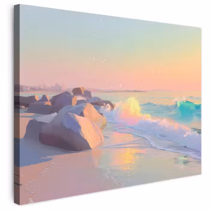 Leinwandbild - Sommerlicht - Strand - Funkelnde Akzente