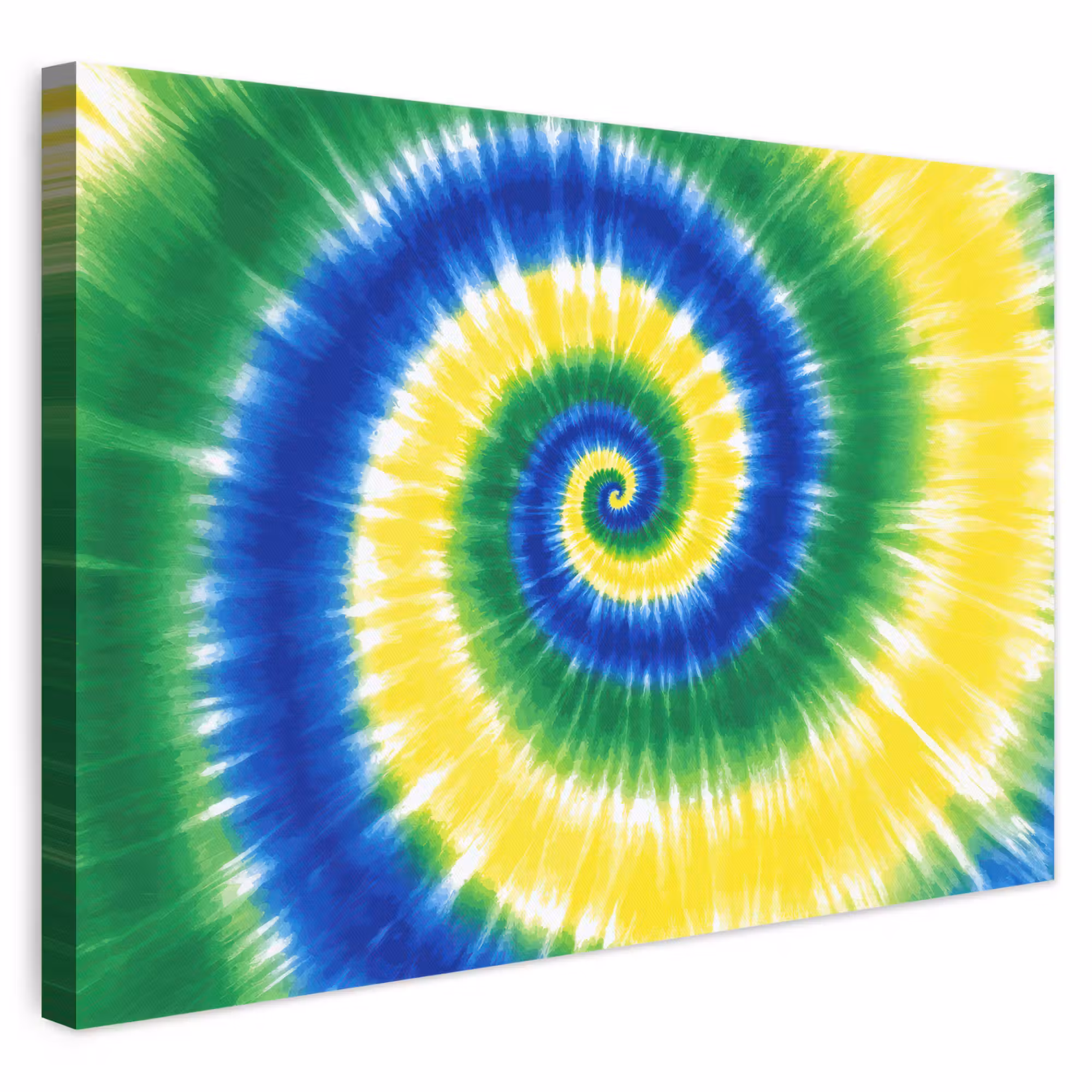 Leinwandbild - Spirale - Grün - Rotierend