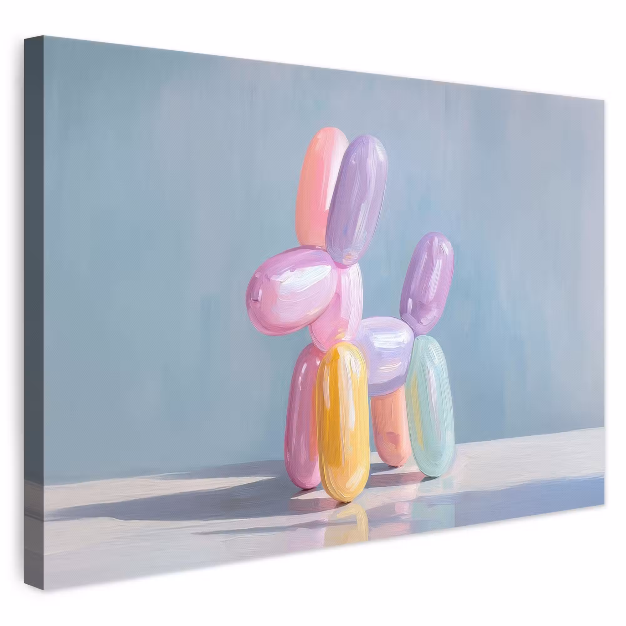 Leinwandbild - Tier - Ballon - Pastelltöne - Glänzend