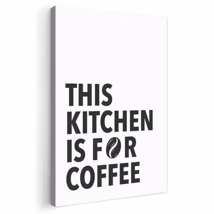 Leinwandbild - Zitate - Kaffee - Bohnen - Modern