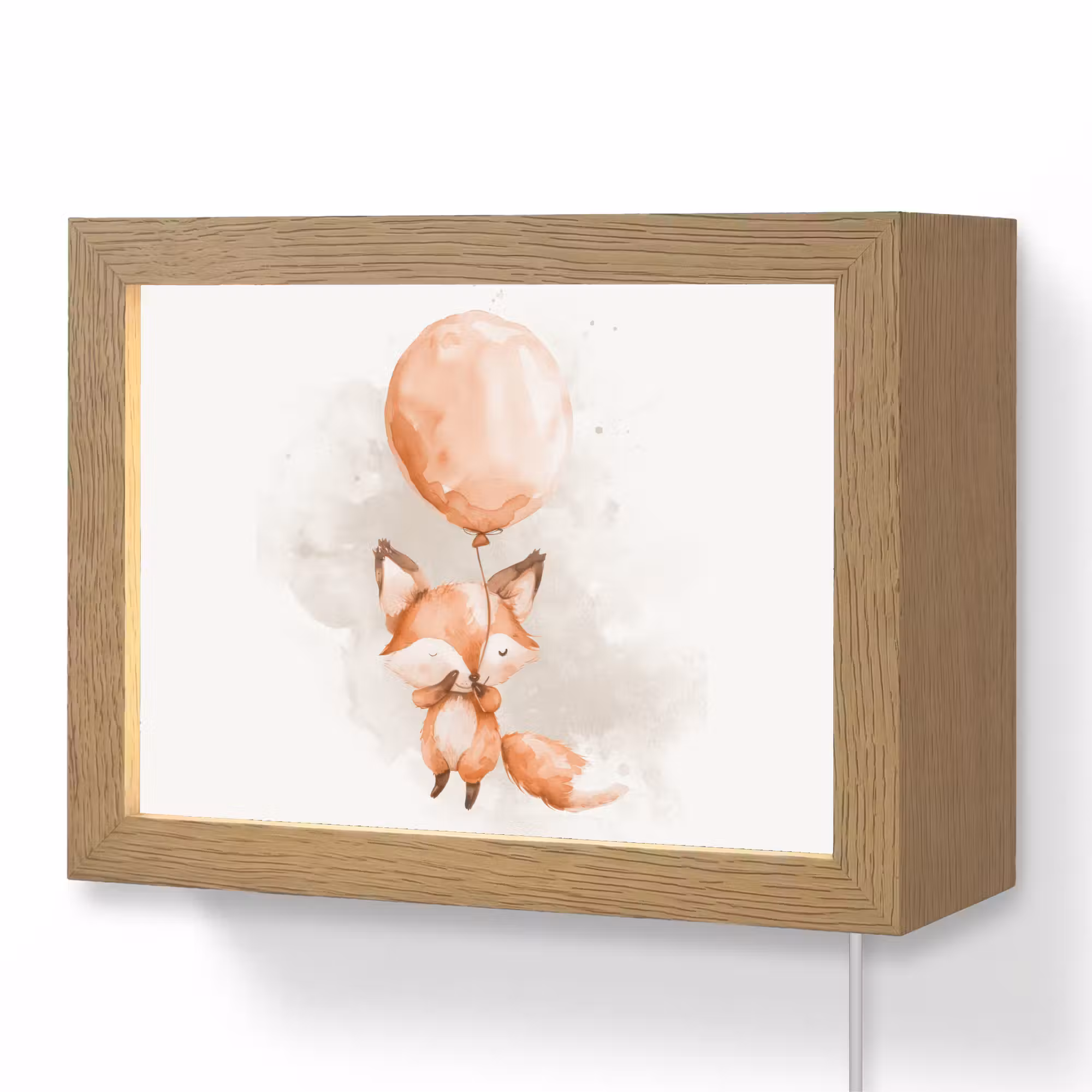 Lightbox - Wandlampe - Kinderzimmer - Fuchs - Pastellfarben - Tier