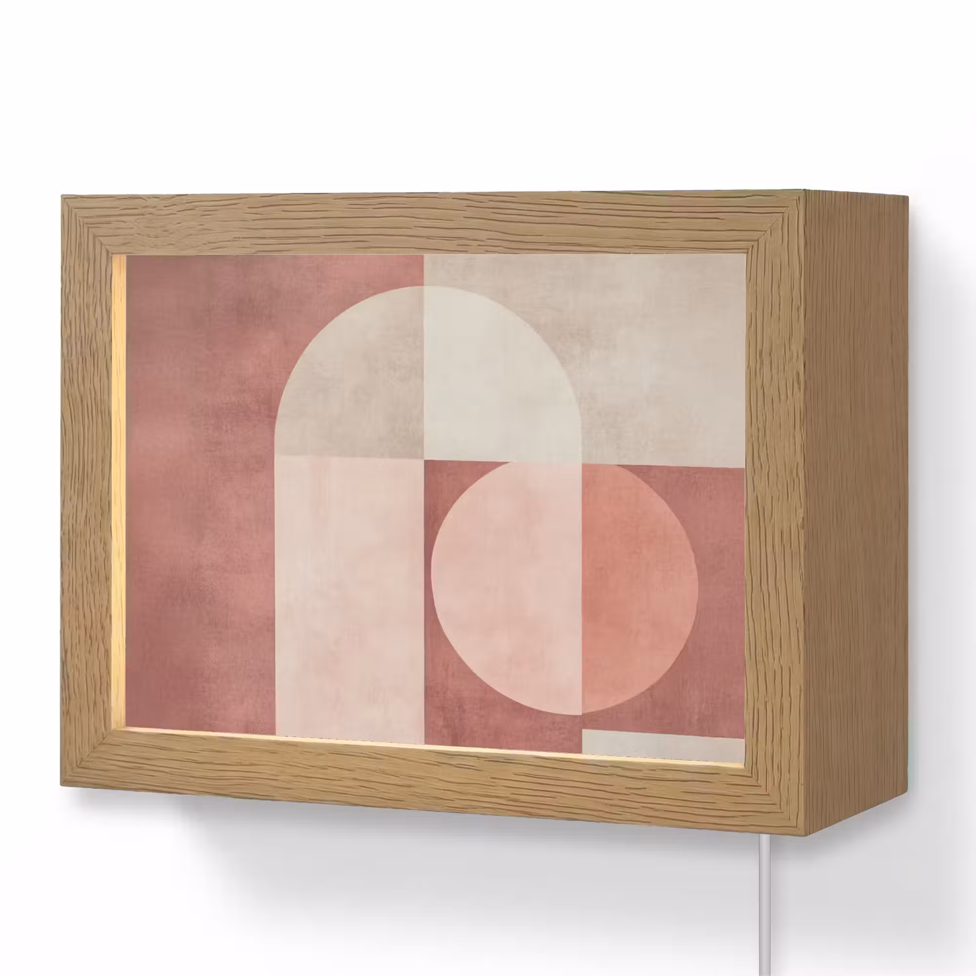 Lightbox - Wandleuchte - Figuren - Abstrakt - Rosa