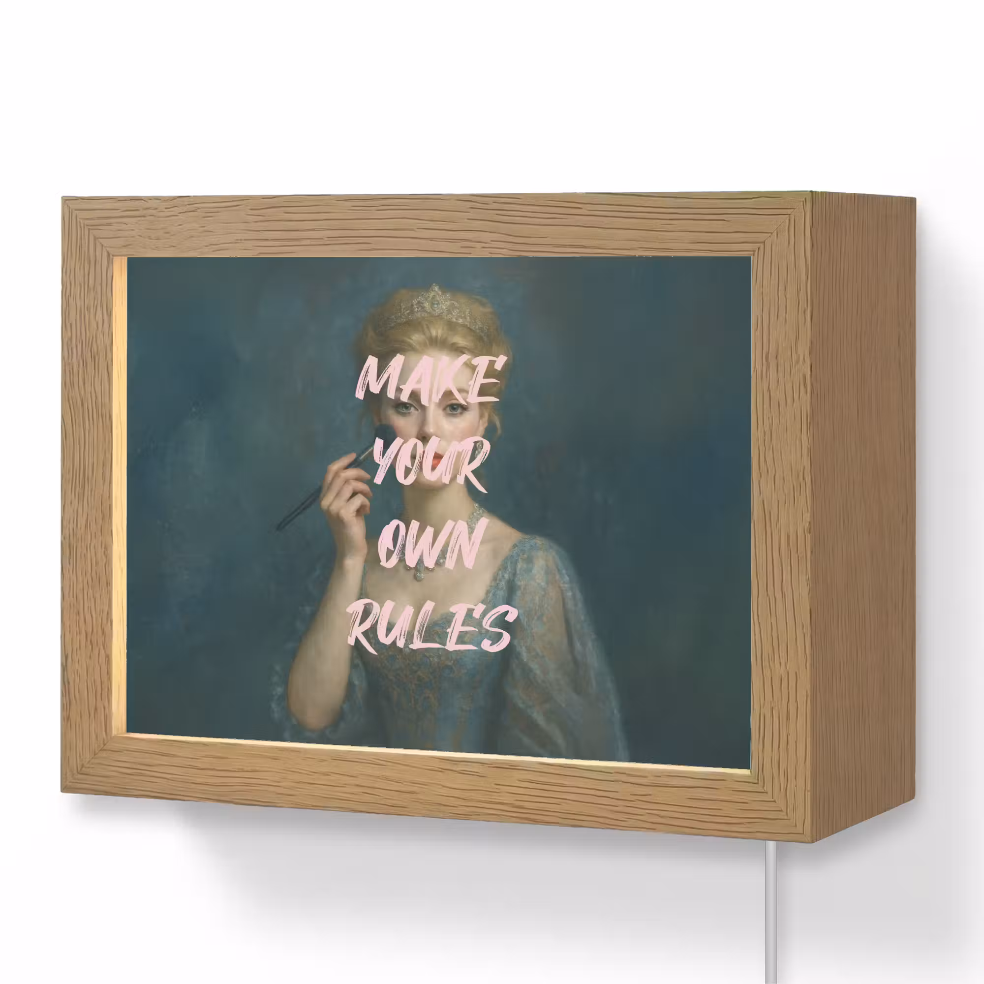 Lightbox - Wandleuchte - Klassisch - Verschnörkelt - Rosa