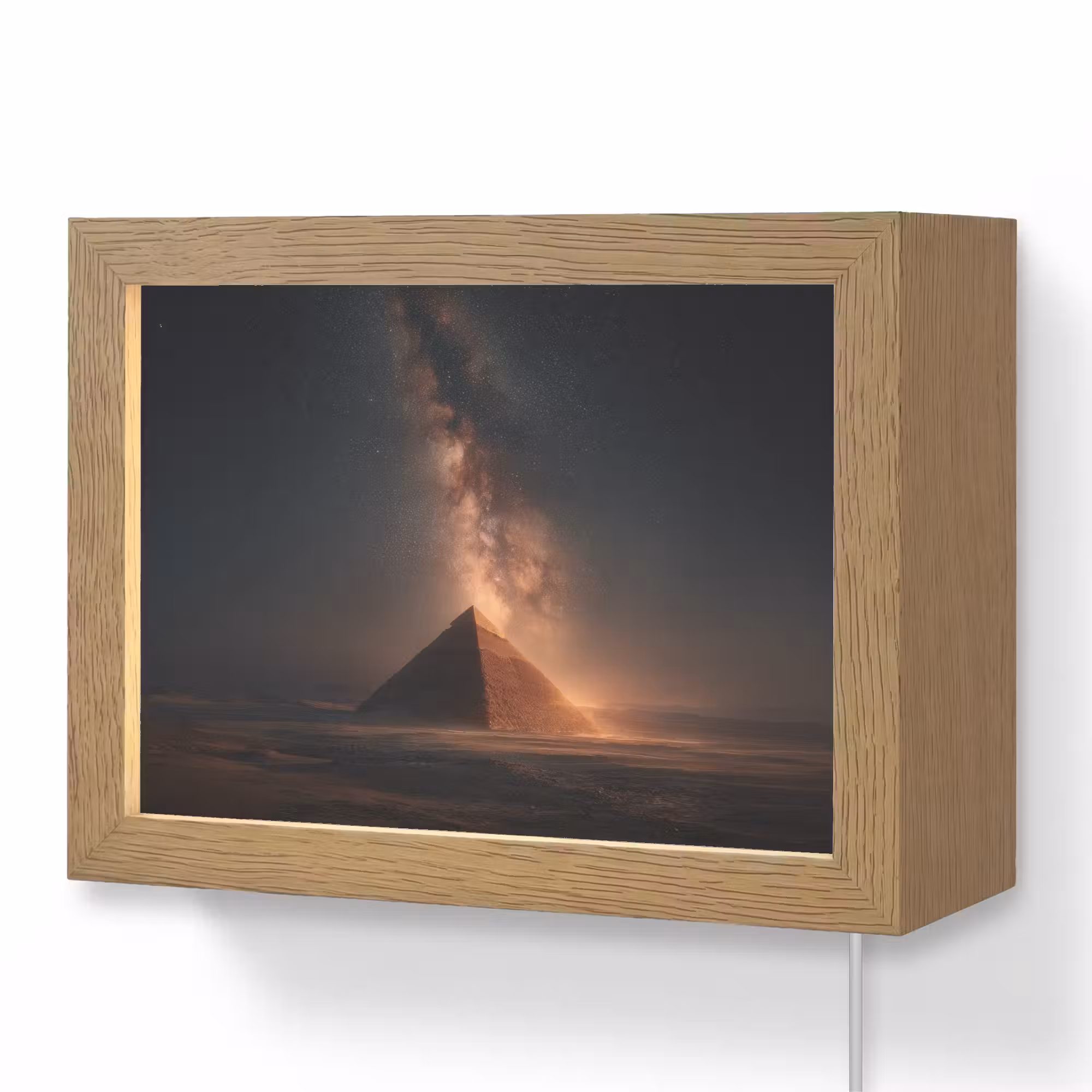 Lightbox - Wandleuchte - Pyramide - Wüste - Licht