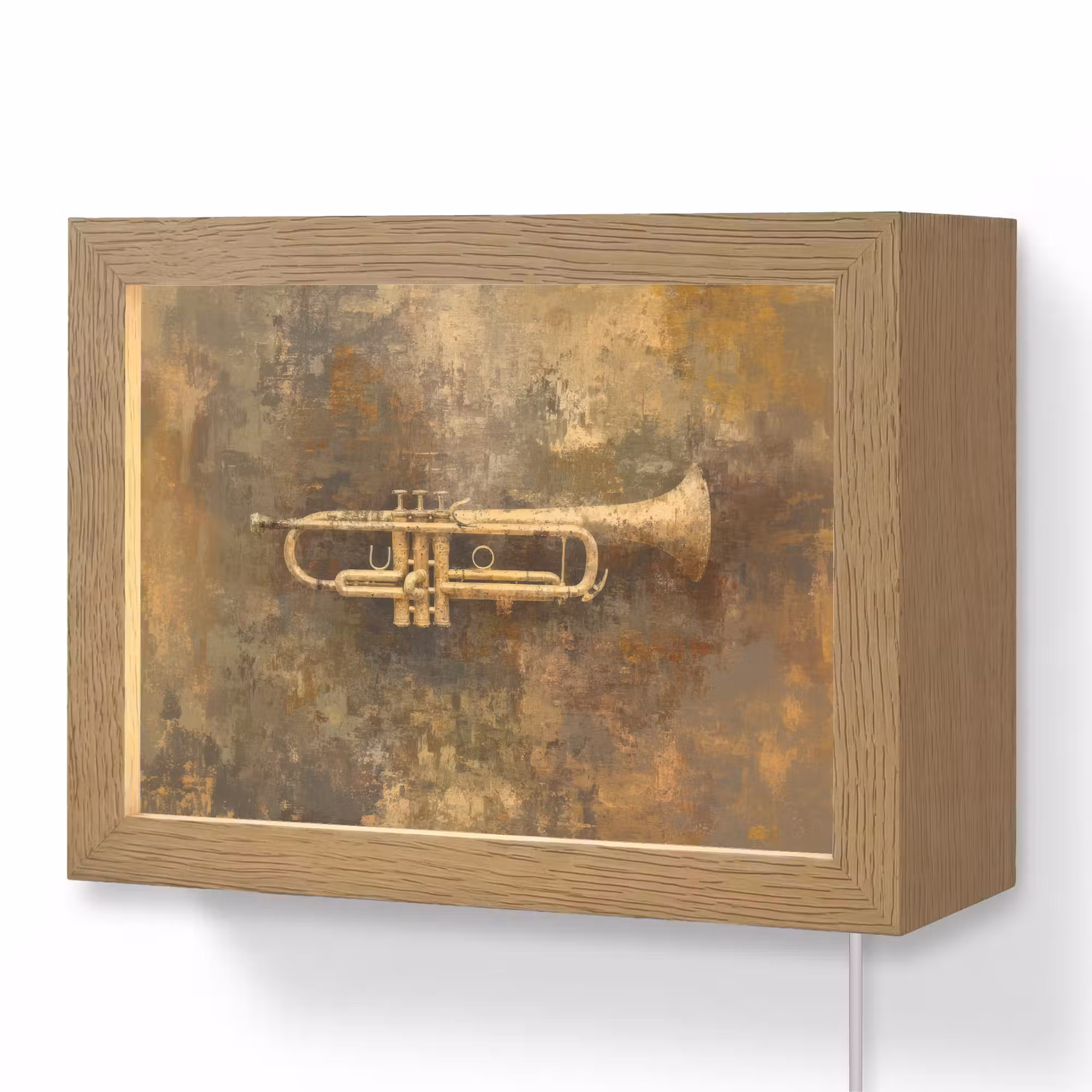 Lightbox - Wandleuchte - Trompete - Gelb - Musikalisch
