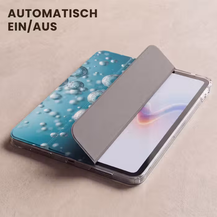iPad-Hülle - Luftblasen - Dynamisch - Blau