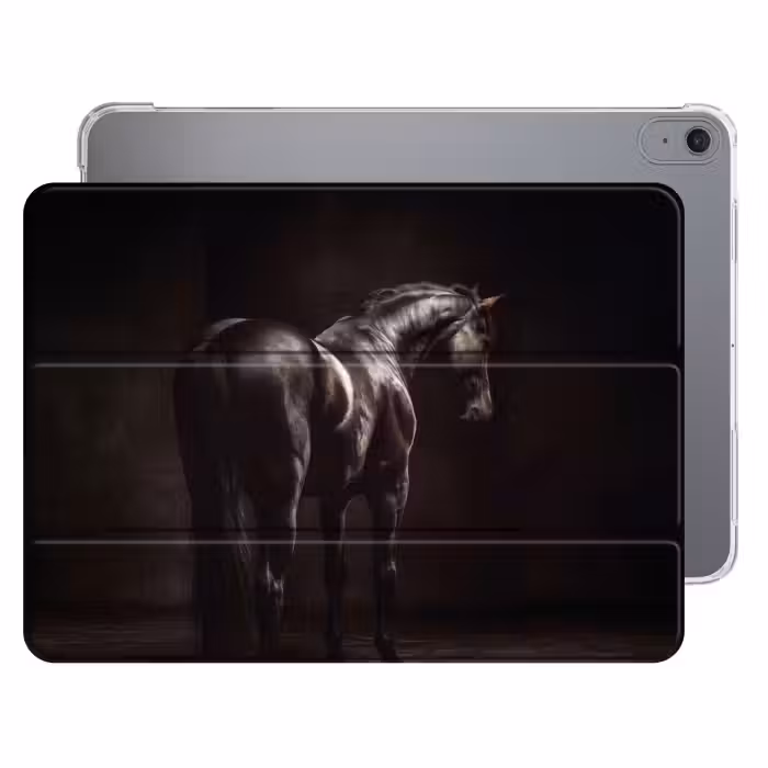 iPad-Hülle - Mächtig - Pferd - Dunkel
