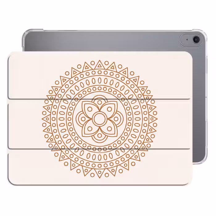 iPad-Hülle - Mandala – Geometrisch – Abstrakt – Orientalisch – Braun