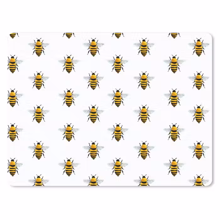 Mauspad - Bienen - Zeitlos - Weiß