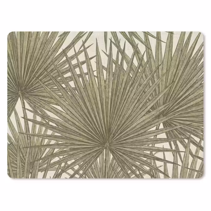 Mauspad - Blatt – Tropisch – Muster – Natur – Grün