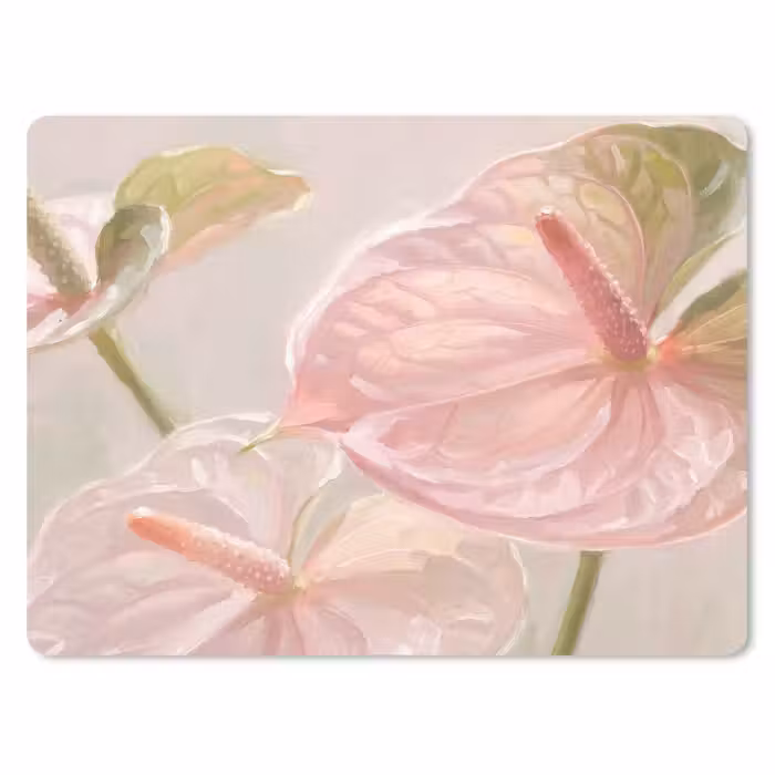 Mauspad - Blumen – Pastell – Abstrakt – Natur – Grün