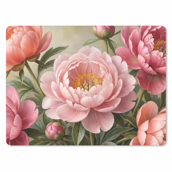 Mauspad - Blumen – Rosa – Klassisch – Detailreich – Natur