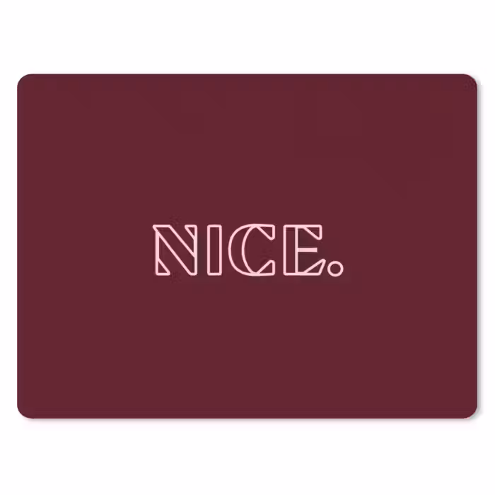 Mauspad - Bordeaux - Nizza - minimalistisch