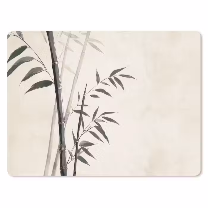 Mauspad - Japandi - Bambus - Beige